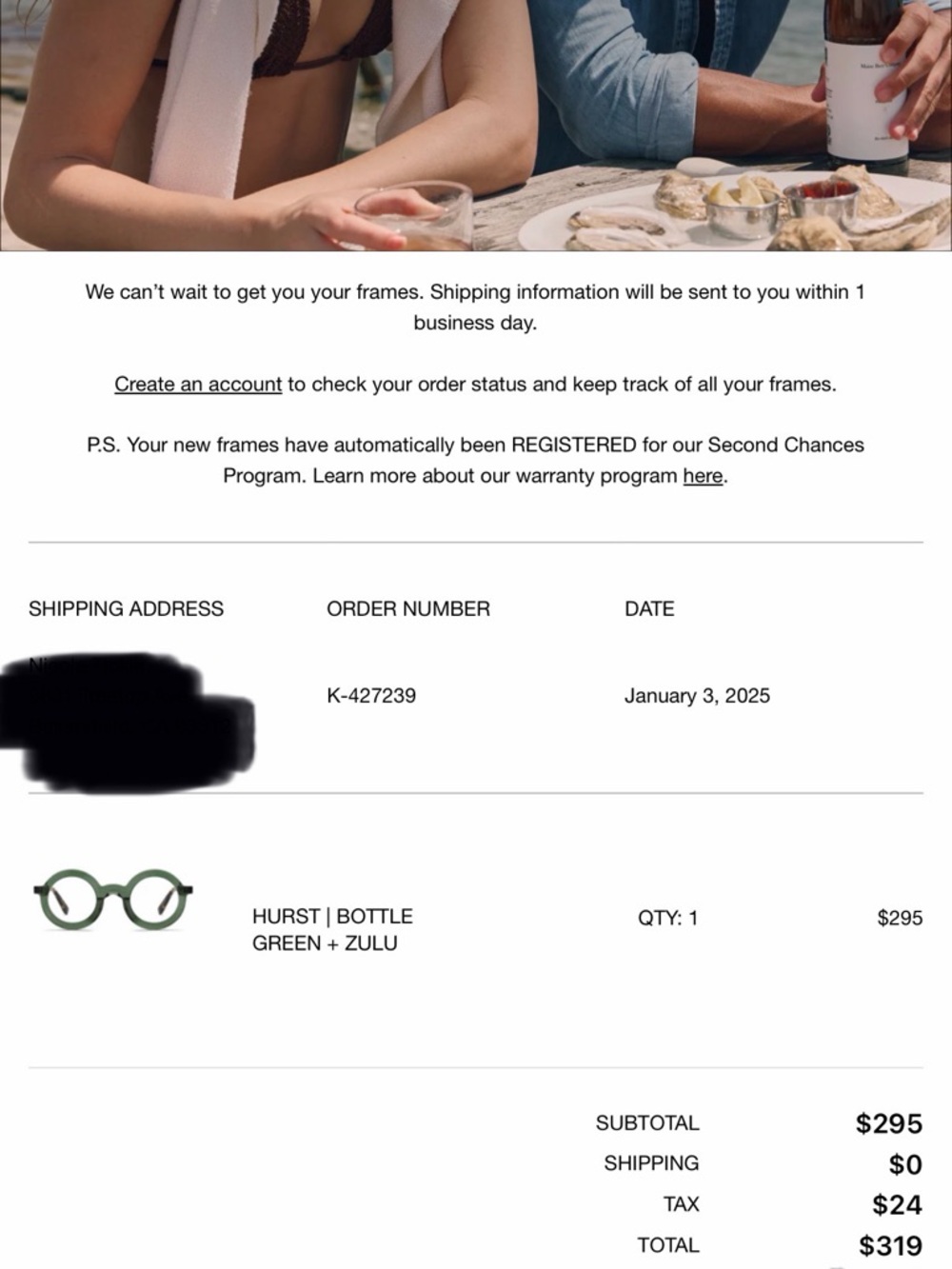 KREWE Olive Green Round Frames with Tortoise Temples - Picture 6 of 6